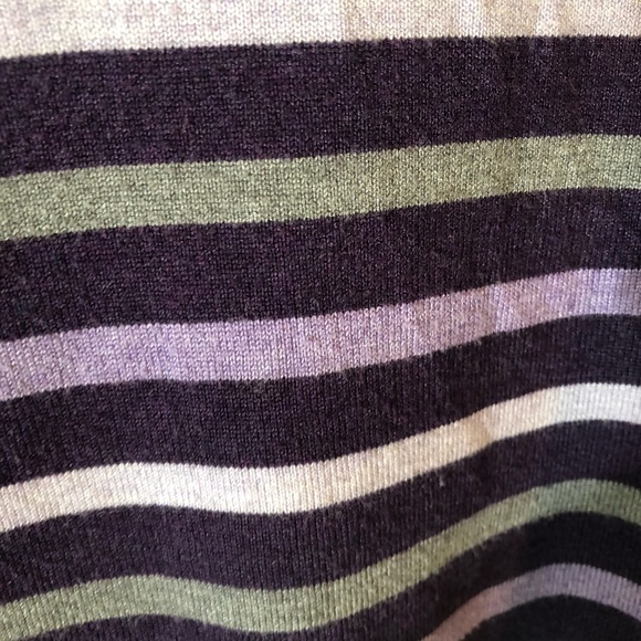 Purple grey strip sweater - Picture 3 of 3